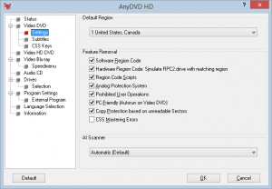 AnyDVD HD 8.5.9.0 Tambalan Retak + Kunci lisensi