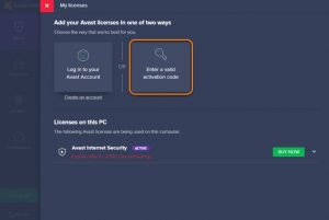 code d activation avast internet security